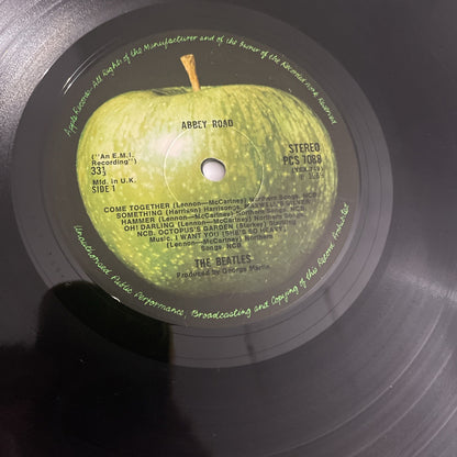 1969 UK FIRST PRESSING The Beatles Abbey Road -2/-1 (VG) Misprint No Her Majesty