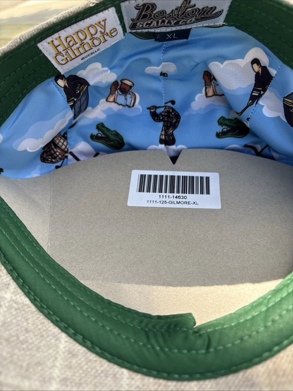 Boston Scally Happy Gilmore - Golf Hat - XL Dustbag & Golf Pin Just Tap It In