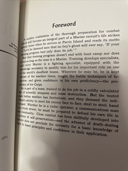 Cold Steel Close Combat by John Styers 1974 HC/DJ Paladin Press Knife Fighting