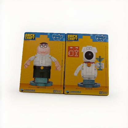 BRIAN And Peter Griffin Family Guy OfficiallyLicensed Brickcraft Set