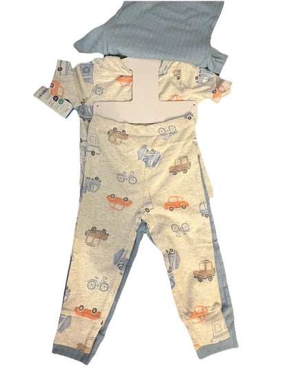 CARTER'S Boys Dinosaurs, Trucks, Cars, 4 Shirts, 4 Pants Sets, 12mo