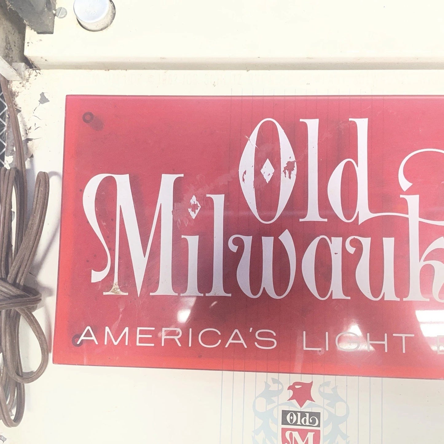 Vintage Miller Lite Lighted Bar Wall Mancave Clock 1962 Light Not Working🍺