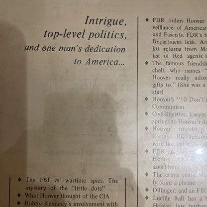 J EDGAR HOOVER THE MAN IN HIS TIME; by de TOLEDANO; FBI HISTORY (1973) Hc Dj