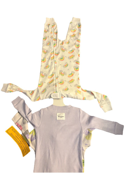 Burt's Bees Baby 3-pack Sleep & Play Pajamas 6mo, Rainbows, Dinosaurs