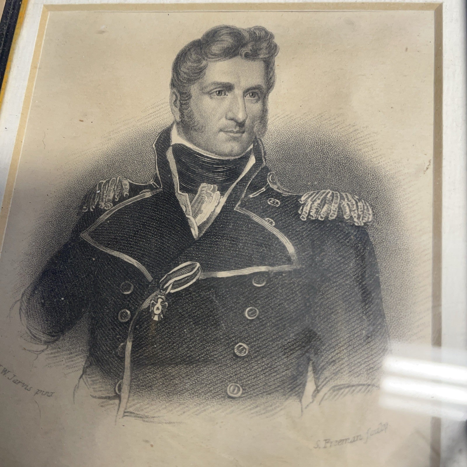 Pair of Framed Naval Engravings – Commodore Stephen Decatur & Thomas Macdonough