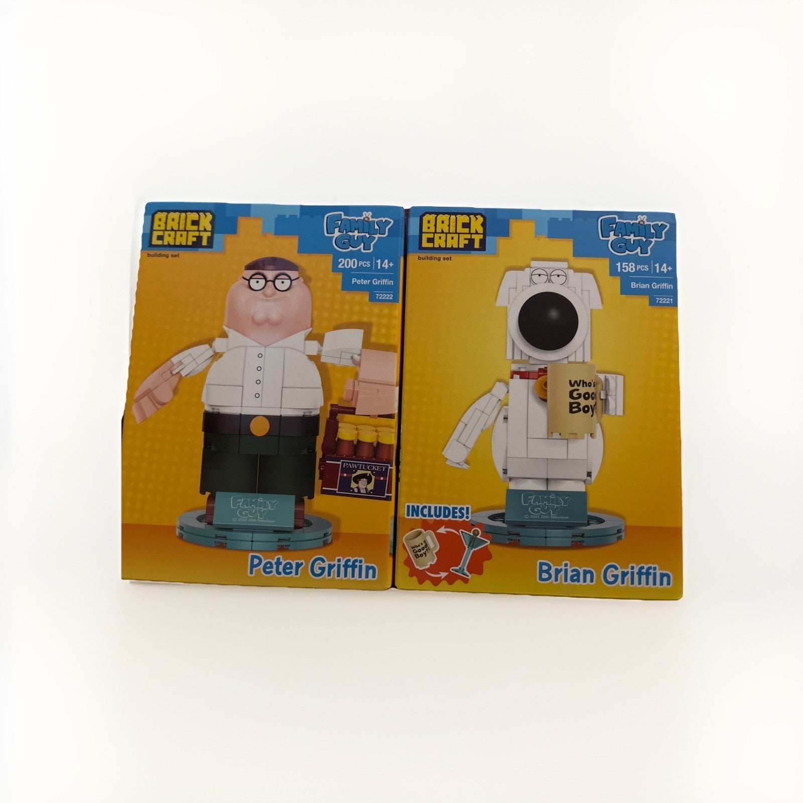 BRIAN And Peter Griffin Family Guy OfficiallyLicensed Brickcraft Set