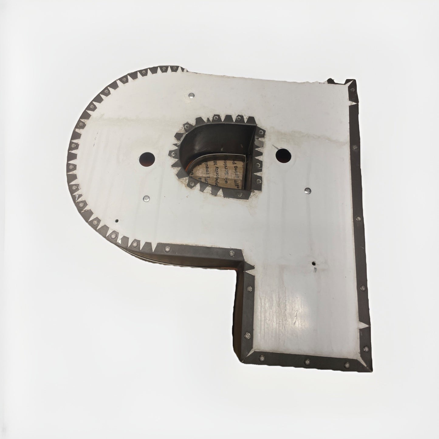 Commercial Marquee Letter Orange P Sign 16 Inch Possible To Light Lights Not In