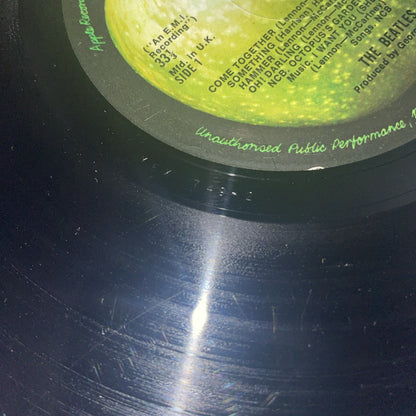 1969 UK FIRST PRESSING The Beatles Abbey Road -2/-1 (VG) Misprint No Her Majesty