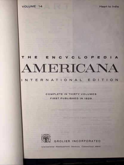 THE ENCYCLOPEDIA AMERICANA 1982 EDITION 14 Volumes Starter Set Incomplete C Pics