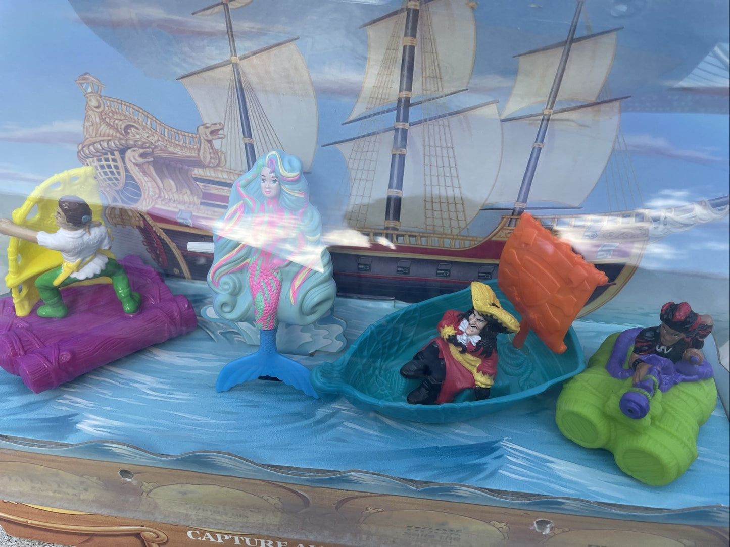 Vintage 1991 McDonald's Hook Happy Meal Toy Store RARE Display Complete Disney