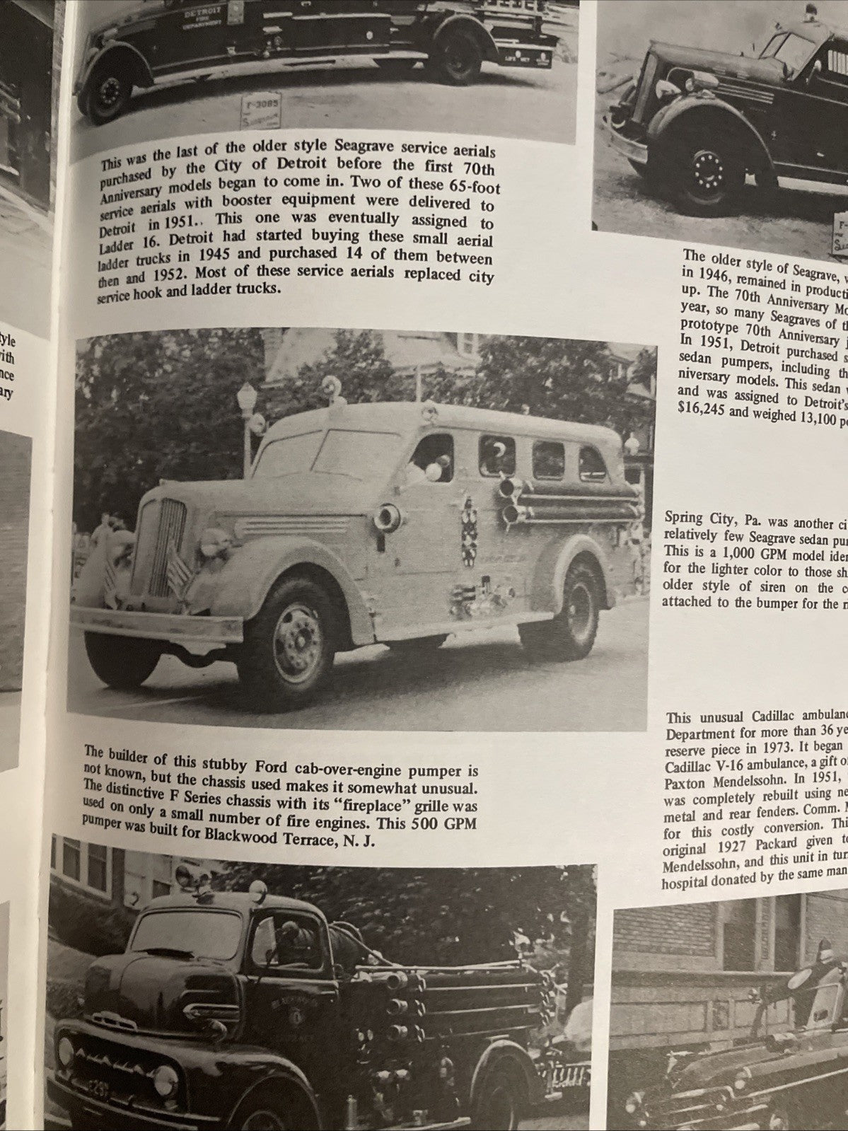 American Fire Engines Since 1900 Hardcover  Walter McCall 1976 Free Shipping