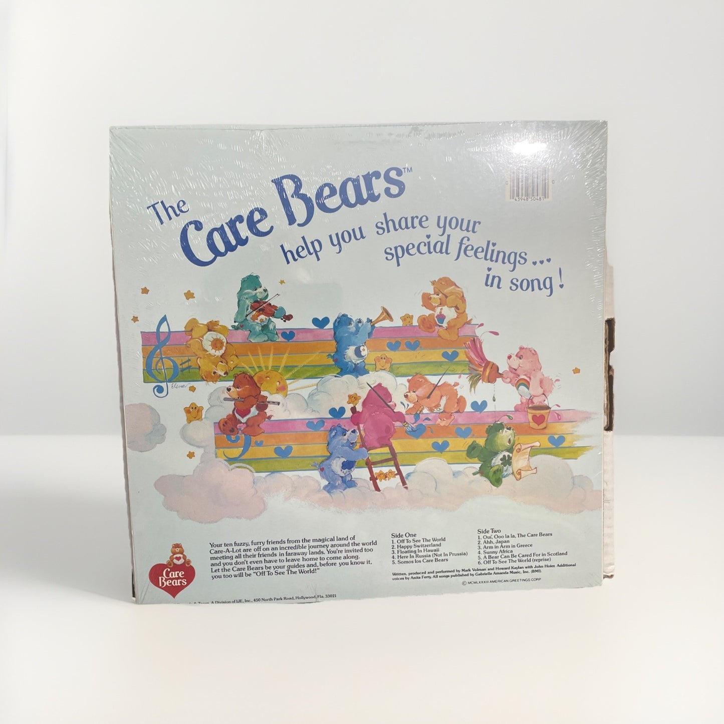 The Care Bears Off To See The World Album Record 83’ Sealed Excellent Condition