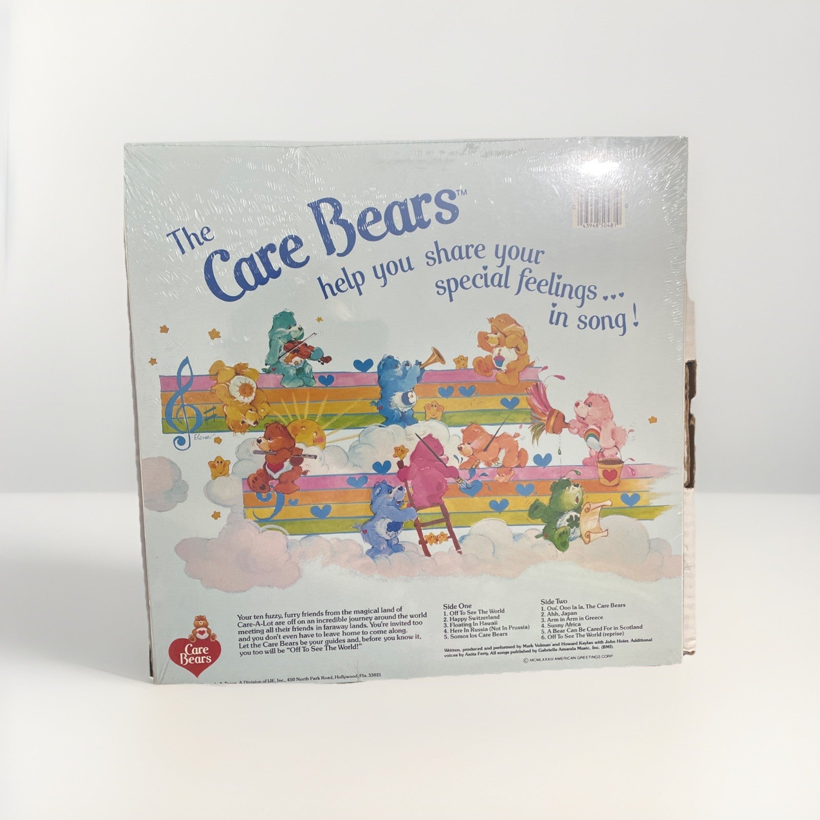 The Care Bears Off To See The World Album Record 83’ Sealed Excellent Condition