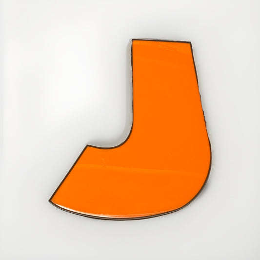 Commercial Marquee Letter Orange J Sign 20 Inch Possible To Light Lights Not In