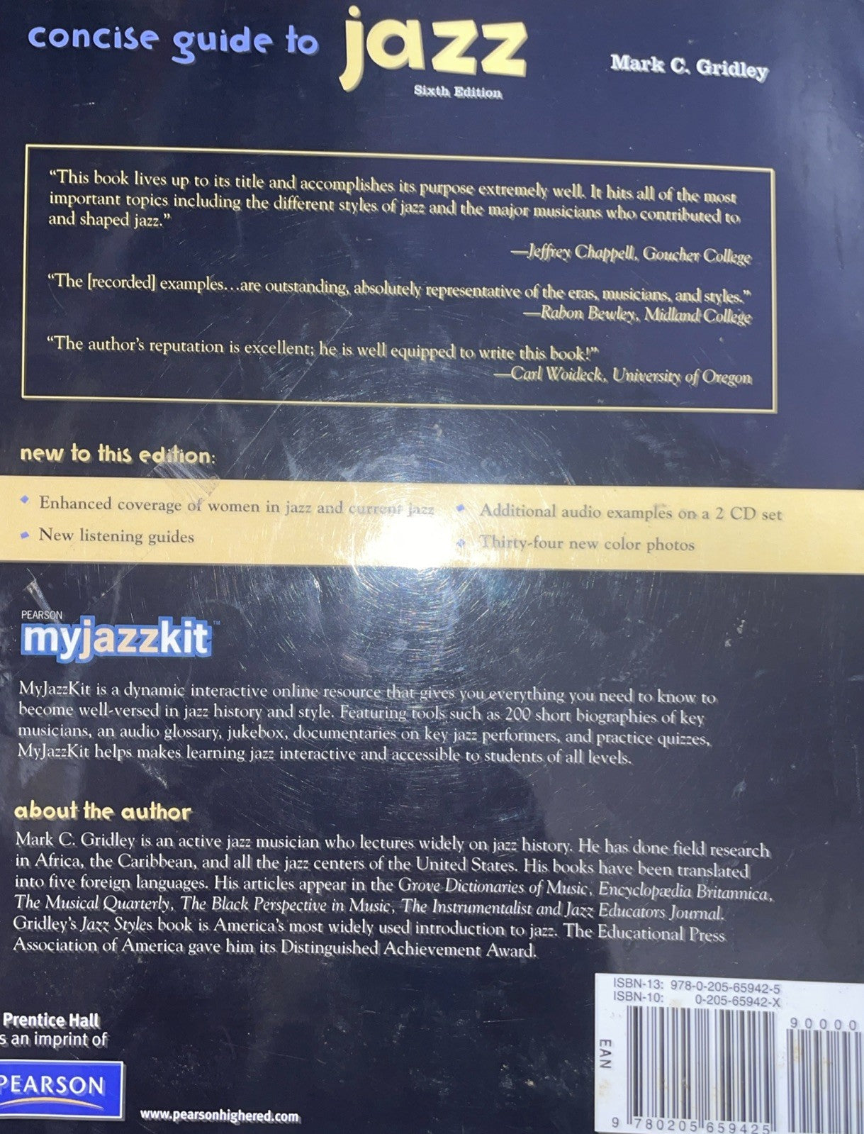 Used - CONCISE GUIDE TO JAZZ  (6TH EDITION) By Mark C. Gridley Pb