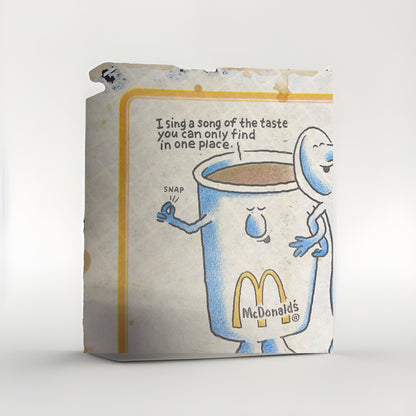 You Deserve A Break Today Vintage McDonald’s Paper Mat  80s See Pics Some Stains