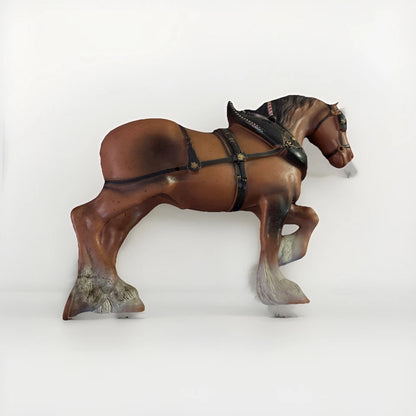 Anheuser Busch Budweiser Clydesdale Horse Vintage Plastic No Markings Hollow