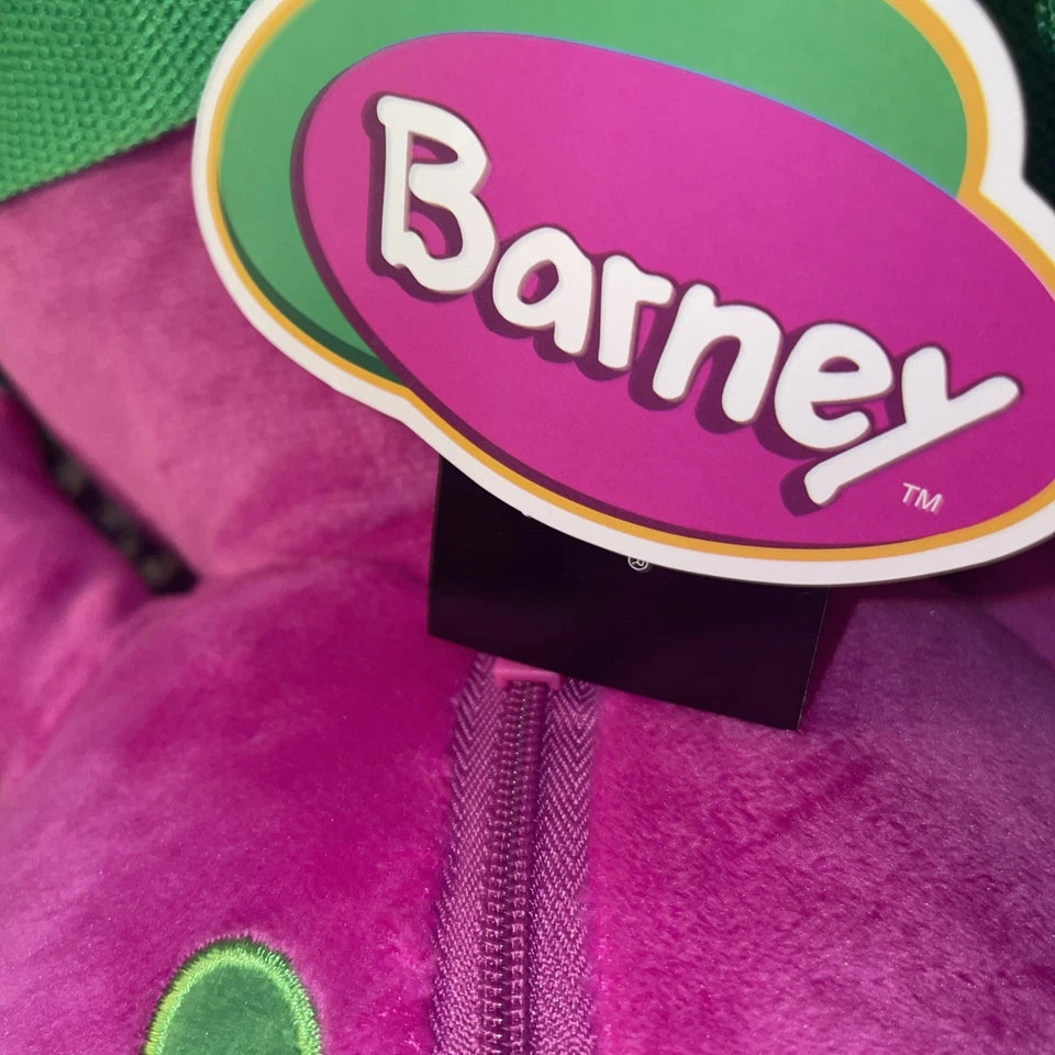 Barney The Dinosaur Purple Hot Topic Mattel New Kids Mini Plush Backpack 12”