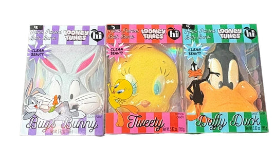 Bath Bombs Looney Tunes, Tweety Bird, Daffy Duck, Bugs Bunny, New Set of Three